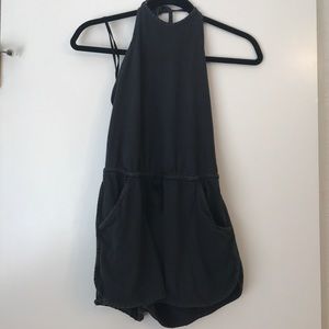 Urban Outfitters- charcoal grey romper