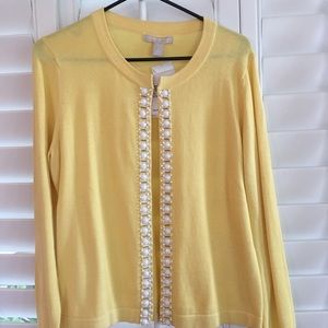 Yellow Banana Republic Cardigen