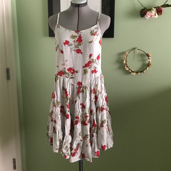 Free People circle of Flowers Slip Dress