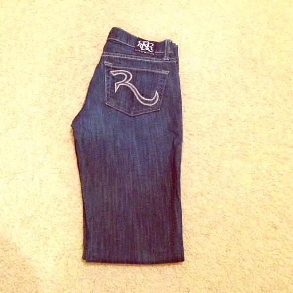 Dark blue jeans