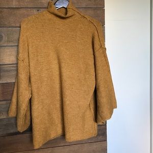 Vintage turtleneck, bell sleeve sweater