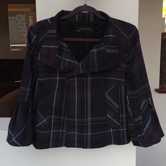 Zara small plaid jacket