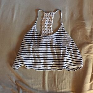 Striped crop top