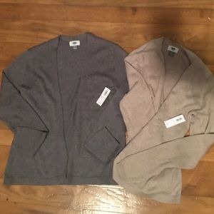 NWT Old Navy Cardigan Sweaters- grey and oatmeal