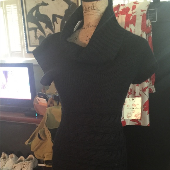 Blk sweater dress or too