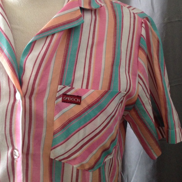 🔥🙌🏻‼️💯Sassoon Paris NYC VINTAGE SHORT SLEEVE - Picture 4 of 4