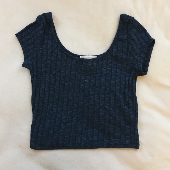 Blue Crop Top