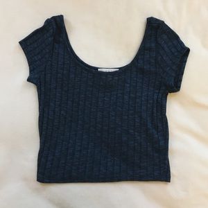 Blue Crop Top