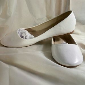 White Ballet Flats