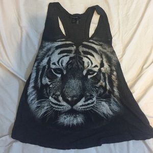 FOREVER 21 TIGER GRAPHIC TANK