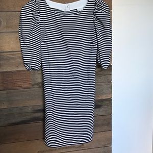 Stripe mini 3/4 sleeve dress