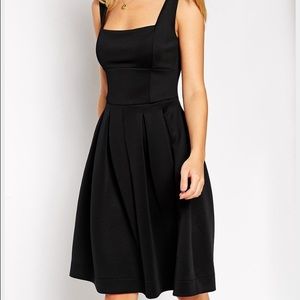 Black ASOS Debutante Midi Dress