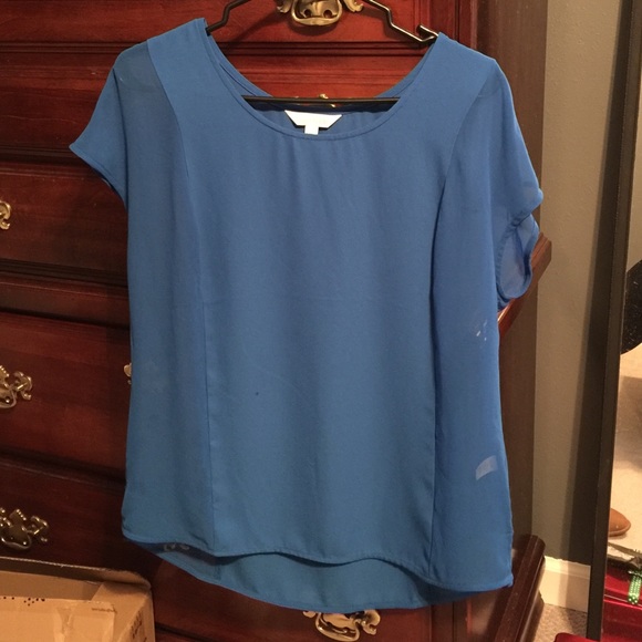 Blue Sheer Top