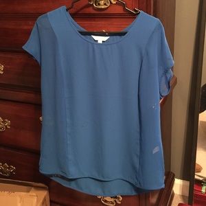 Blue Sheer Top