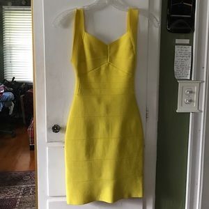 Yellow bandage dress
