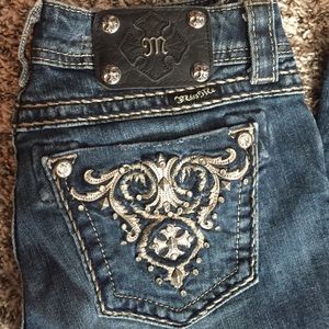 Miss Me rhinestone studded jeans.