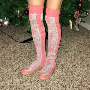 New Gypsyz Tall Snowflake Knit Boots
