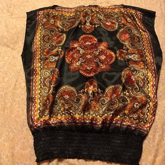 silk like blouse