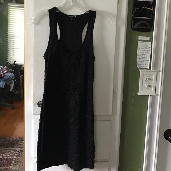 Black razor back dress