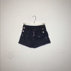 High Waisted Denim Shorts