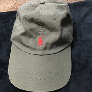 Army green polo hat!