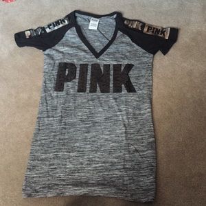 Victoria Secret PINK short sleeve V-neck
