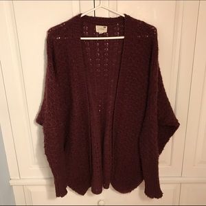 Pacsun Burgundy Cardigan