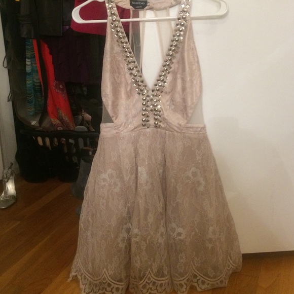 Cream bebe dress