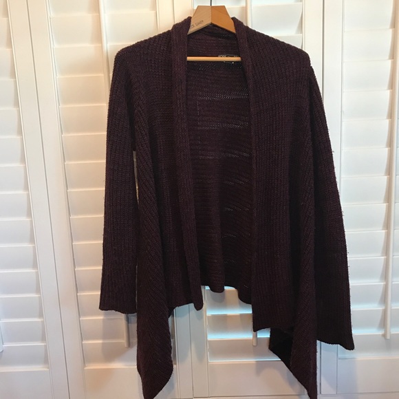 Burgundy Knit Cardigan