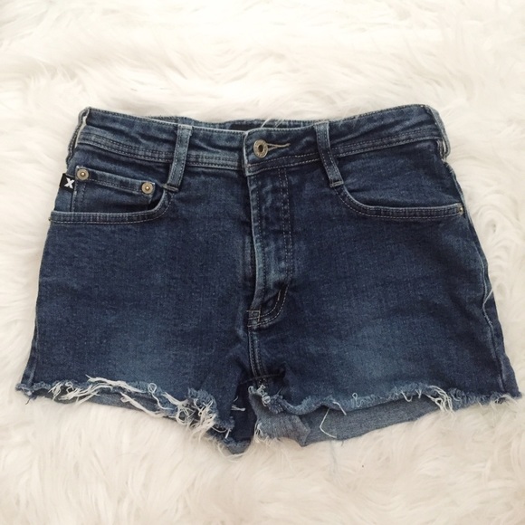 High Rise Denim Shorts
