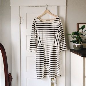 Gap Black & White Striped Dress