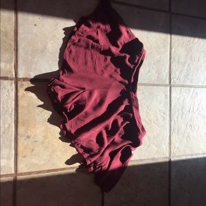 Maroon shorts