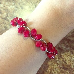Red crystal bracelet