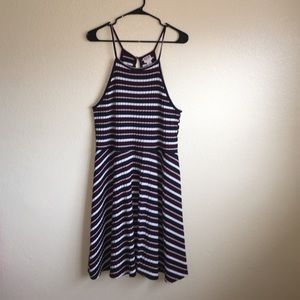 Striped skater dress 👗