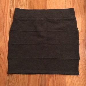 Gray bodycon skirt