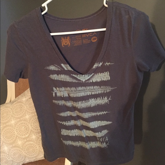 Gray Feather V-Neck