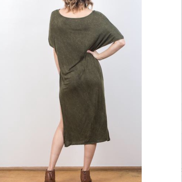 Mossy Ridge Slub Fabric Tee Dress - Picture 3 of 4