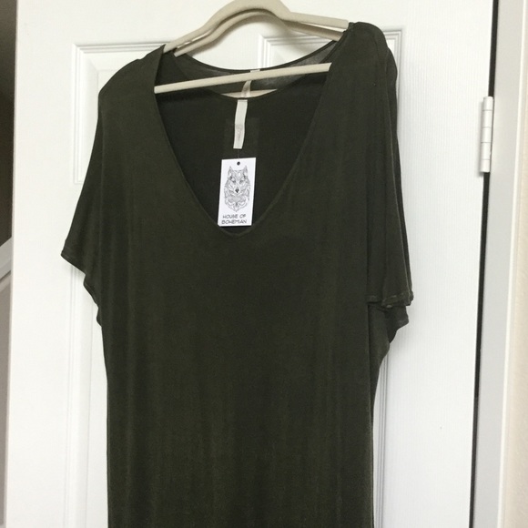 Mossy Ridge Slub Fabric Tee Dress - Picture 4 of 4