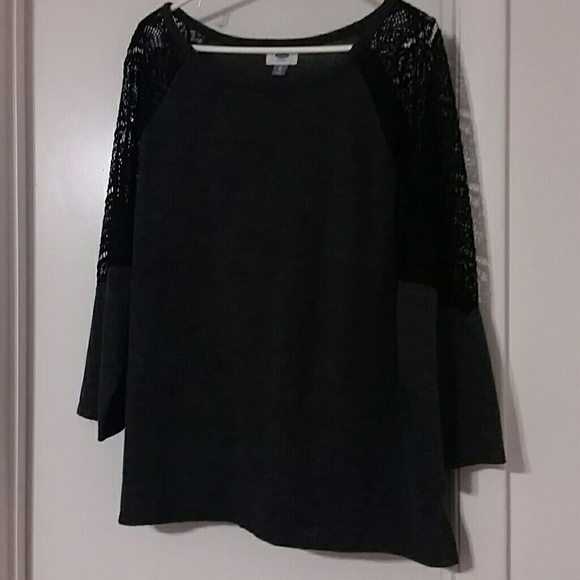 Old navy cotton and lace top