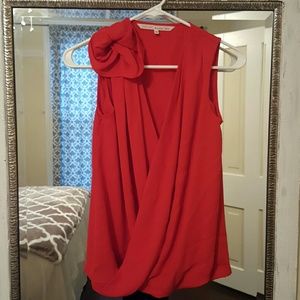 XS Rachel Roy V Plunge Wrap Top