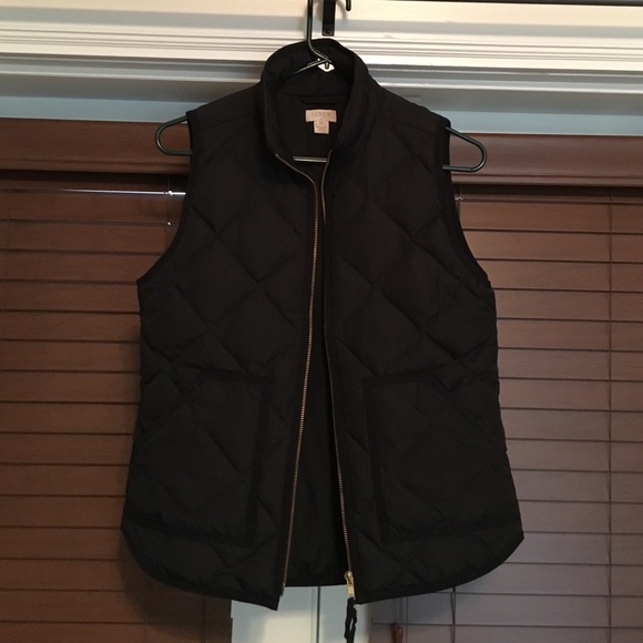 Jcrew Black Down Puffer Vest