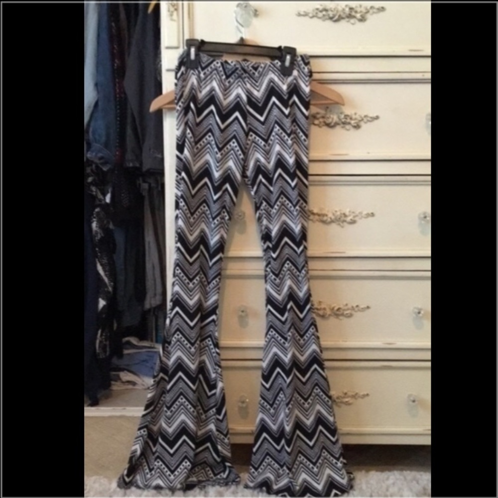 Striped Cotton Flares