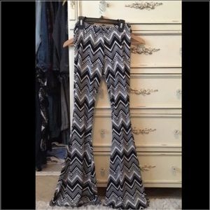 Striped Cotton Flares