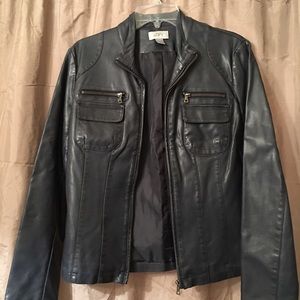 Blue LOFT leather jacket