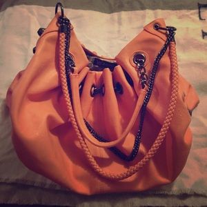 Super cute coral-colored purse
