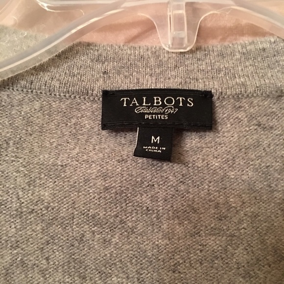 Talbots Grey Cardigan - Picture 2 of 3