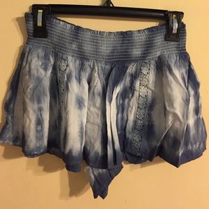 Tie dye soft shorts.