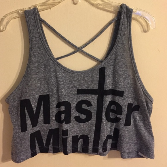 Grey crop top.
