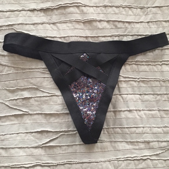NWOT Fashion Show Special Edition Sequined Thong