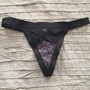 NWOT Fashion Show Special Edition Sequined Thong